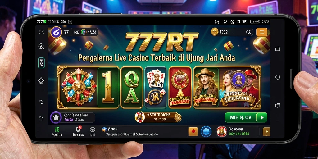Tampilan gameplay Live Casino yang menarik di 777RT.