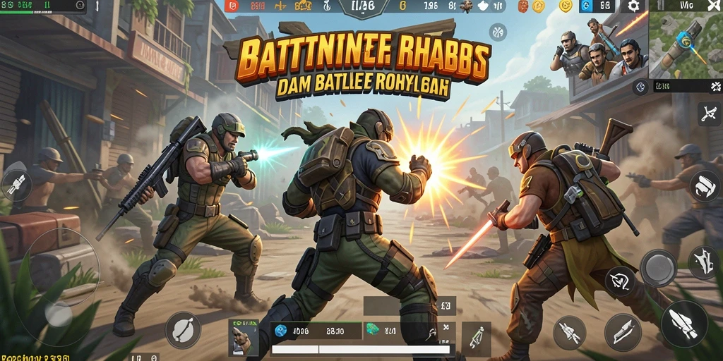 Gameplay intens dalam pertarungan Battle Royale yang menegangkan.