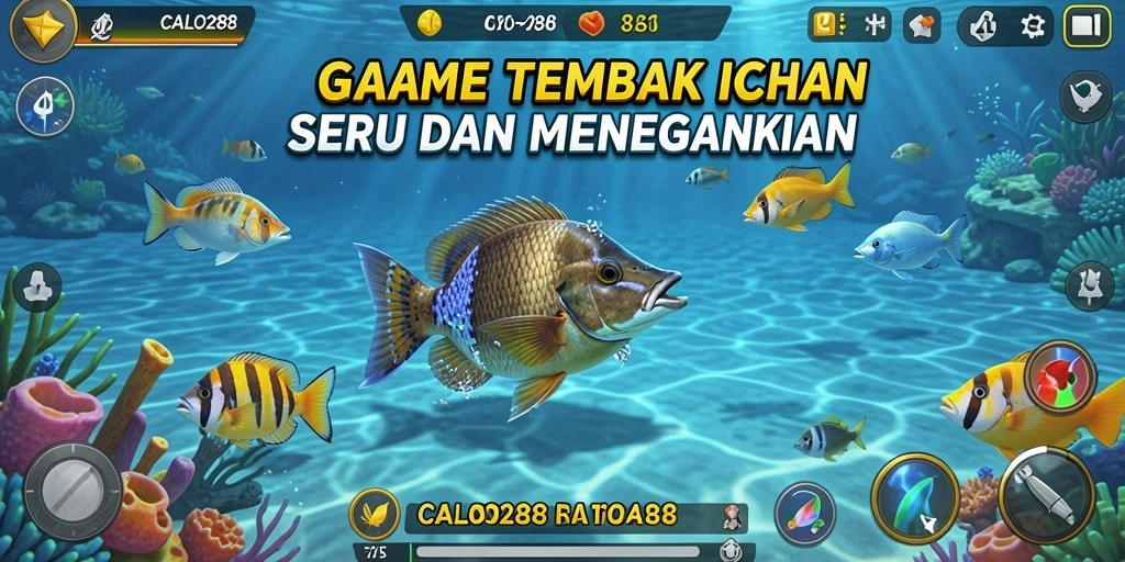 Screenshot gameplay penuh aksi Tembak Ikan CALO288.