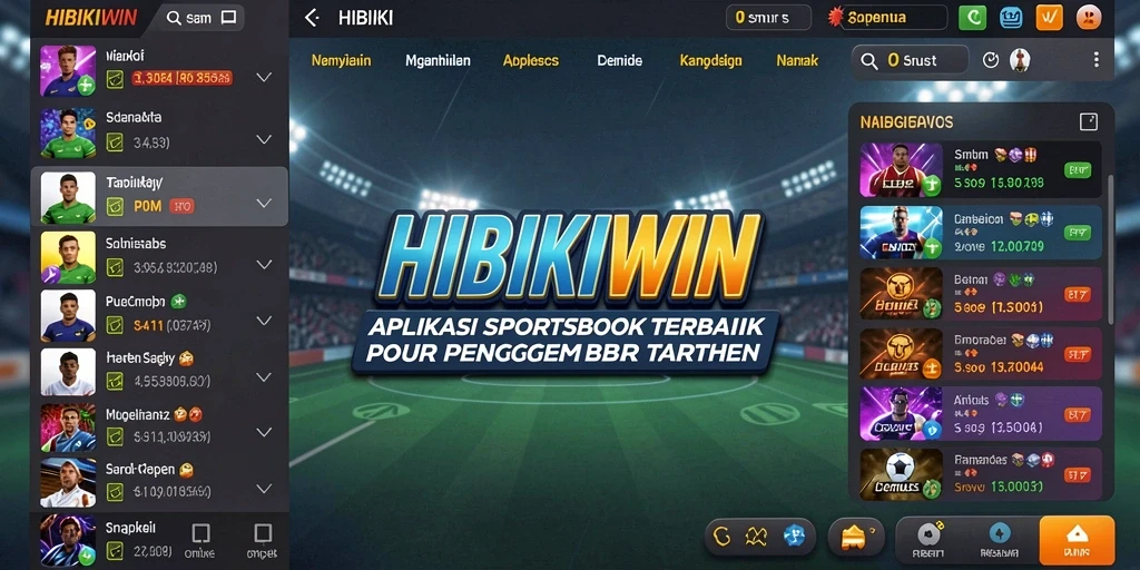 Tampilan gameplay HIBIKIWIN menunjukkan fitur taruhan yang interaktif.