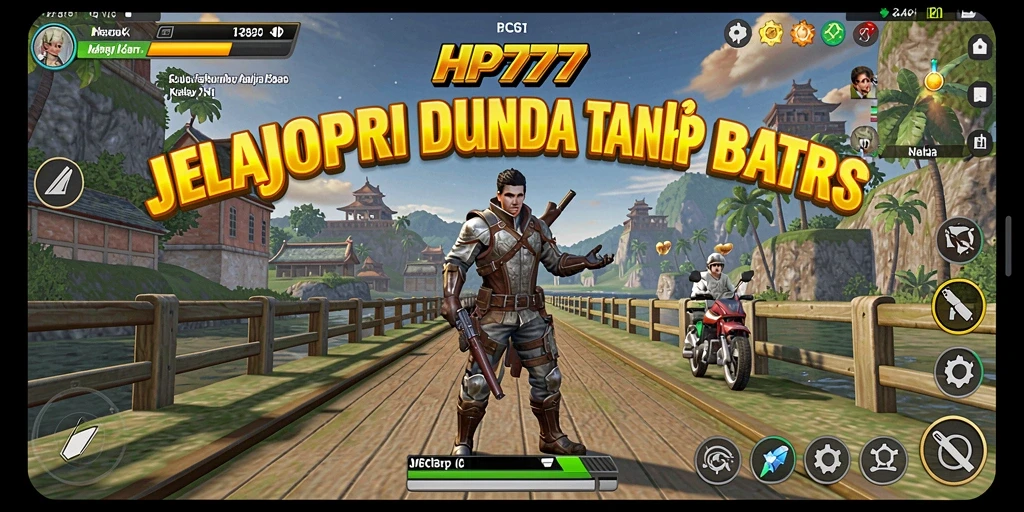 Tangkapan layar gameplay HP777 yang menampilkan dunia Open World yang luas.