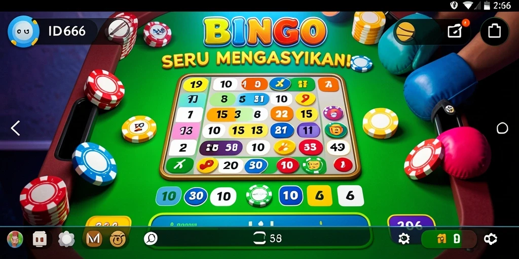Tampilan layar permainan Bingo yang seru dan interaktif.
