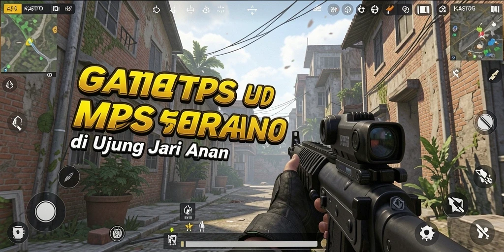 Screenshot gameplay KASTOTO yang menunjukkan aksi tembak-menembak seru.