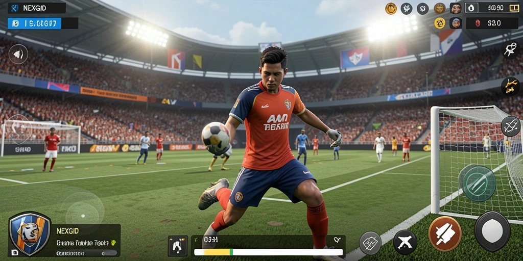 Tampilan gameplay menegangkan dari NEXGID saat pertandingan berlangsung.