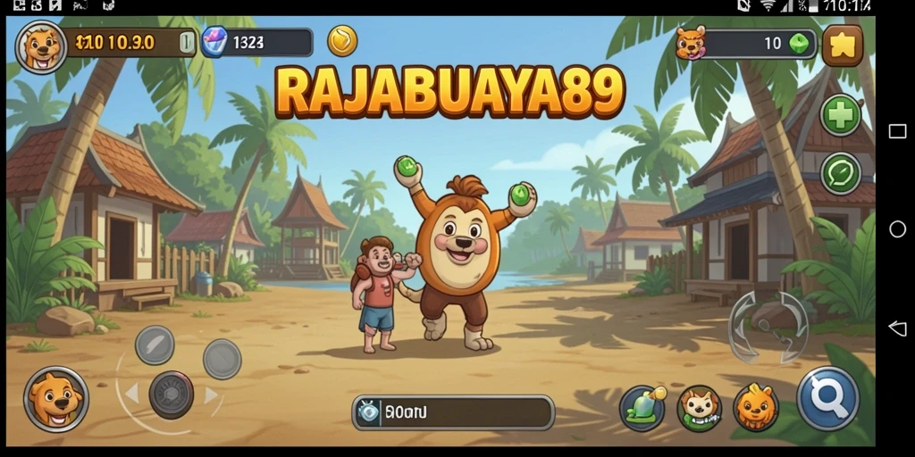 Tampilan gameplay menarik dari RAJABUAYA89 dengan elemen Idle.
