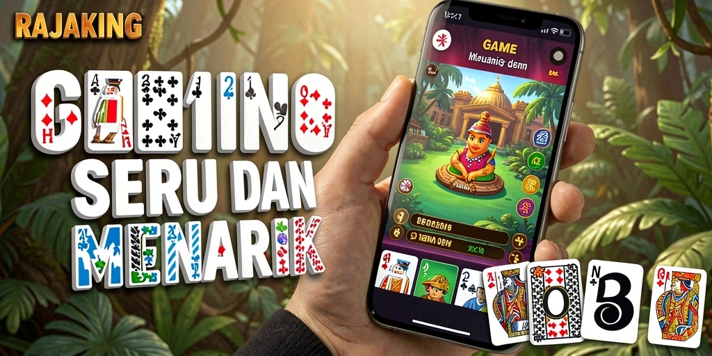 Tampilan gameplay seru dari game Domino RAJAKING.