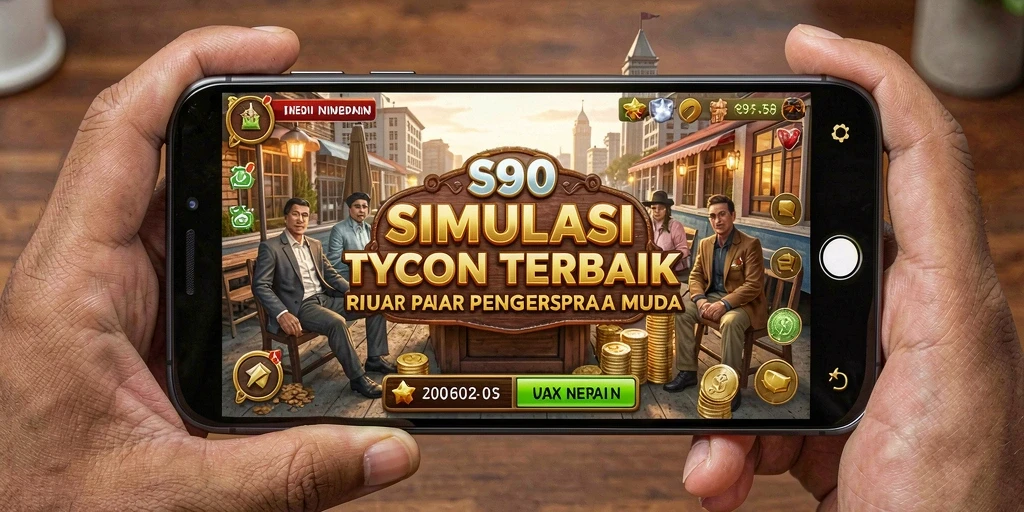Tangkapan layar utama S80 menampilkan aksi manajemen bisnis yang seru.
