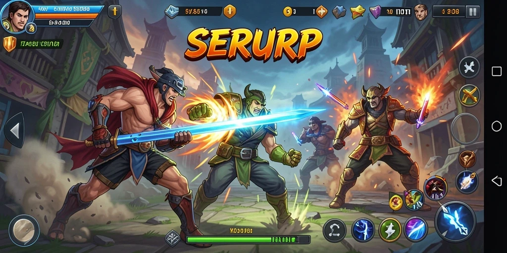 Tampak seru dan mendebarkan dalam pertarungan yang intens.