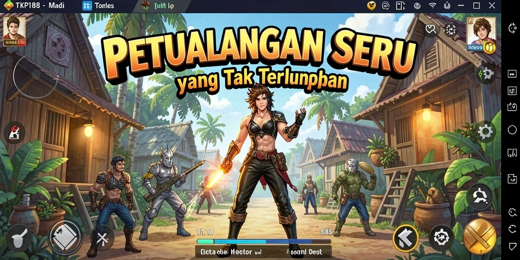 Gameplay mendebarkan dalam dunia petualangan TKP188.