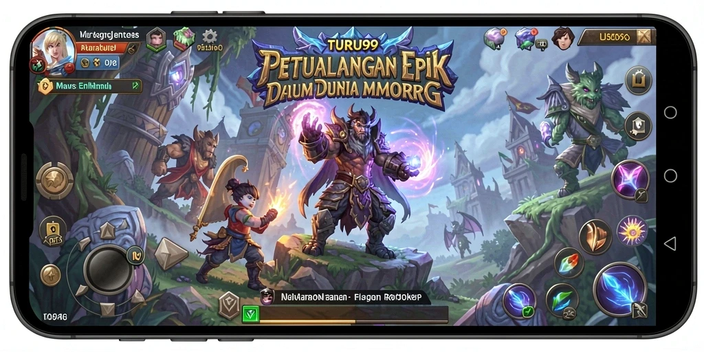 Tampilan gameplay epik dalam dunia <strong>TURU99</strong> yang menantang.