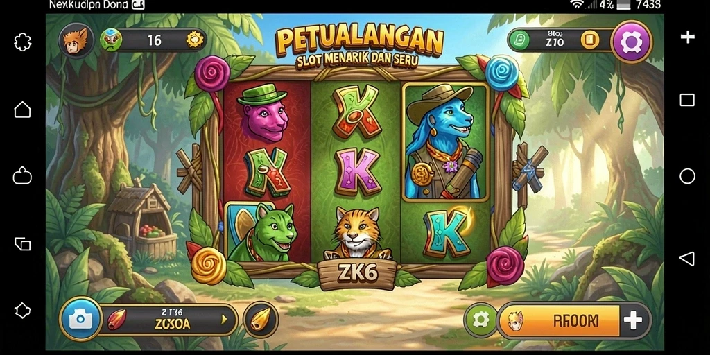 Tampilan screenshot ZK6 menampilkan gameplay Slot yang seru dan menghibur.